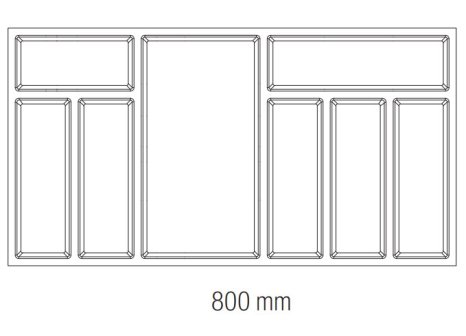 Příborník Classico Kristall softTouch 450/80 černá kristall