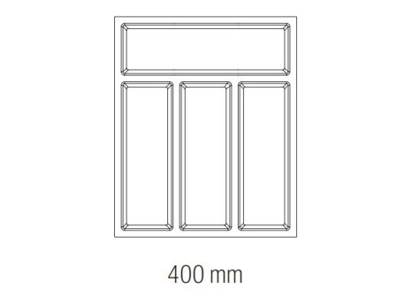 Příborník Classico Kristall softTouch 450/40 černá kristall