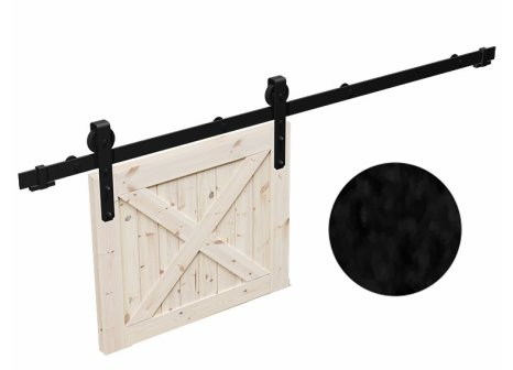 THOR sada na posuvné interiérové dveře na 100 kg včetně kolejnice 240 cm