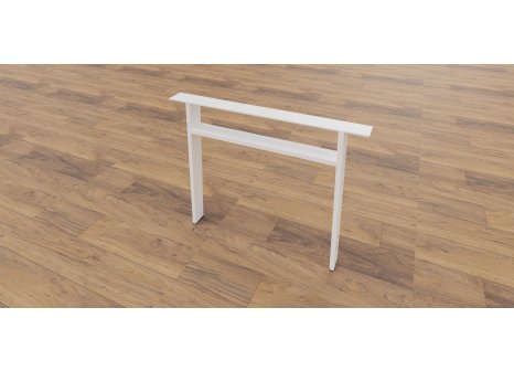 Stolová podnož pro lavici konkávní H 450 bílá