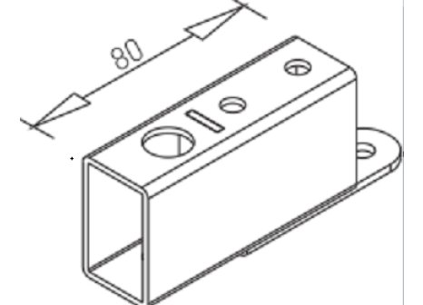 VOGA rohová prodlužovací spojka HIDE