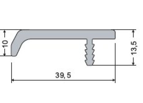 Dvířka jednostranný vysoký LESK - tvar UKS-10 barva RAL