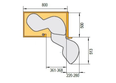 KESSEBÖHMER- LEMANS II sada polic Arena Classic šedá