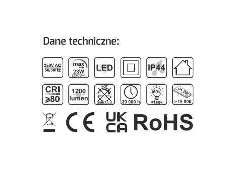 Zrcadlo JONA s LED osvětlením 600 mm