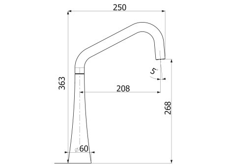 Sinks CONICA - N6 Nanoblack