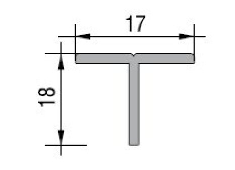 Alu-line profil T18 mm
