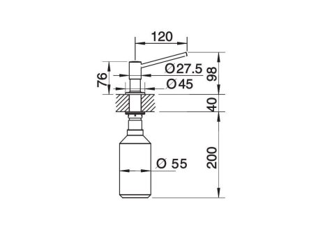 BLANCO dávkovač TORRE chrom