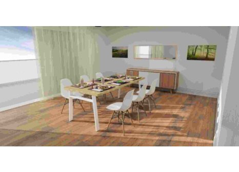 ARdesign stolová podnož konkávní H, 710 bílá