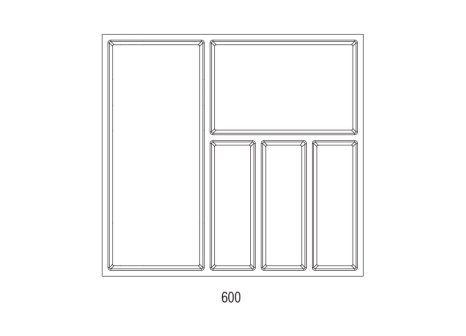 Příborník SKY 500/600 bílý