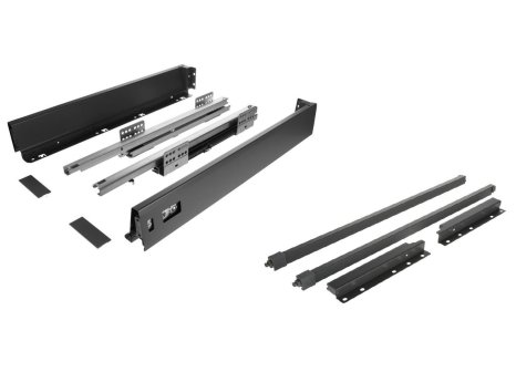 Cemux A Box sada zásuvek 6 x H84 + 12 x H199/500 mm antracit