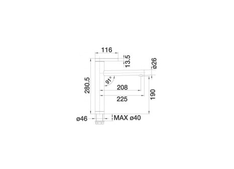 Blanco baterie Linee chrom