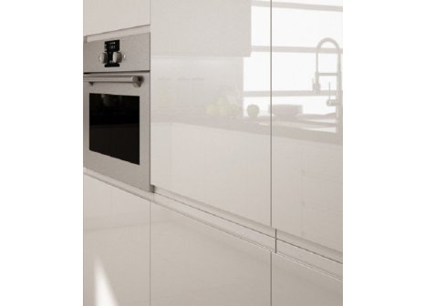 Dvířka jednostranný vysoký LESK - tvar T 50J barva RAL