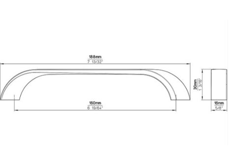 Úchytka Sandra chrom lesklý