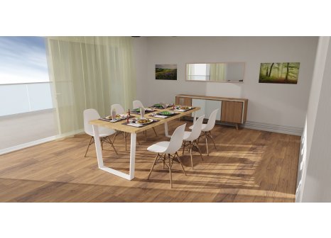 ARdesign stolová podnož V, 710 bílá