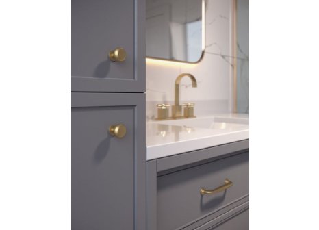 Knopka Stilo zlatá broušená