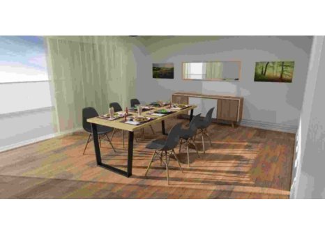 ARdesign stolová podnož V, 710 černá