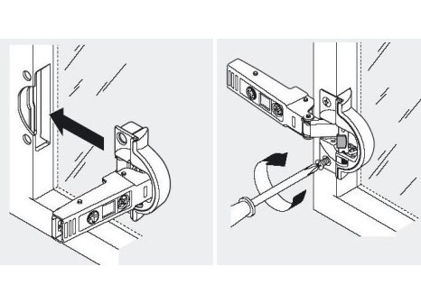 BLUM 71B960A CLIP TOP závěs 95° polonaložený Alu s tlumením
