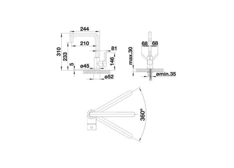 Blanco baterie Mili chrom
