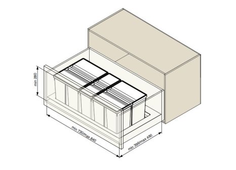 SIMPLE sorter 900 2x26L+1x11L