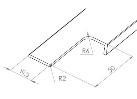 Narážecí úchytová lišta UKS-11F -RAL 9005 černá