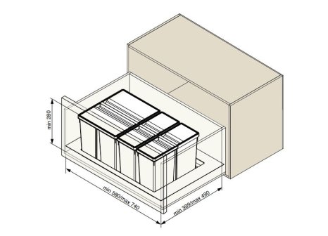 SIMPLE sorter 800 1x26L+2x11L