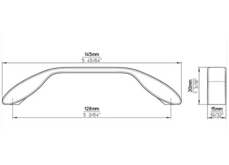 Úchytka Simona nikl broušený