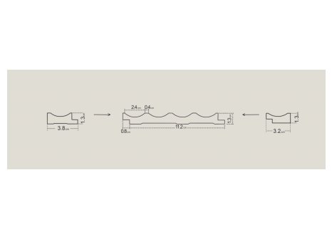 Obkladové lamely ONDA dub bílý 2,7 m