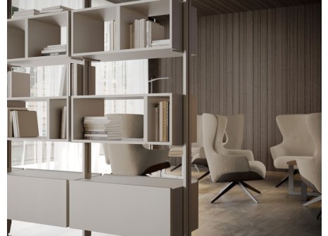 ZERO sada držáků pro dřevěnou skříňku kamenná šedá