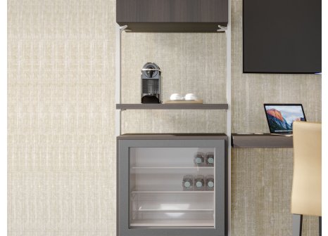 ZERO sada držáků pro dřevěnou skříňku kamenná šedá