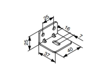 Cemux STARSHIP boční držák horní kolejnice