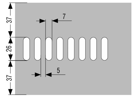 Okopový plech výsek A1