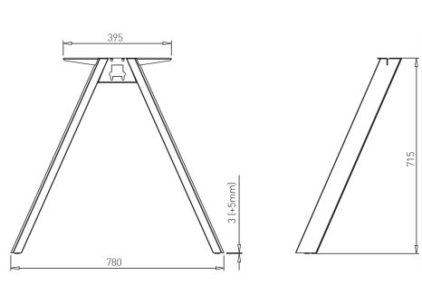 VOGA podnož MOST DESK BAR
