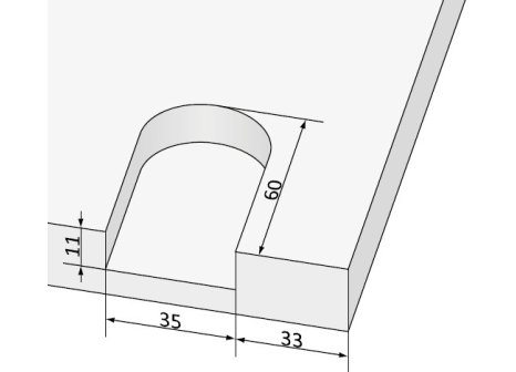 ALUPROFIL- lišta úchytková Neptun 18 mm 3 m
