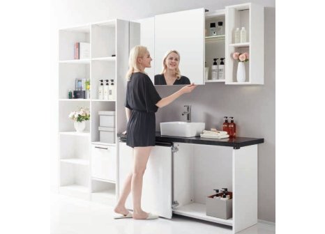 Cemux In Line skříňové naložené dveře v jedné rovině 1150-1750mm,v.1000mm, 20 kg s tlumením