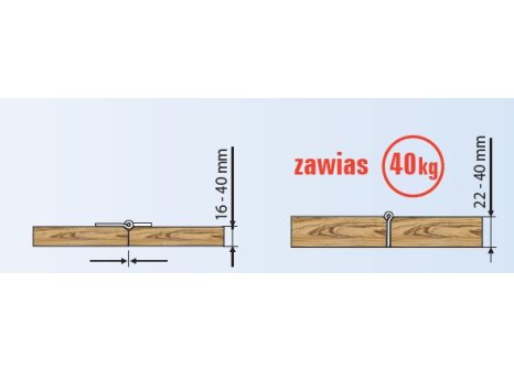 Herkules Plus sada na skládací dveře 40 kg