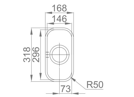Sinks dřez SINGULAR 168 V 0,7 mm leštěný