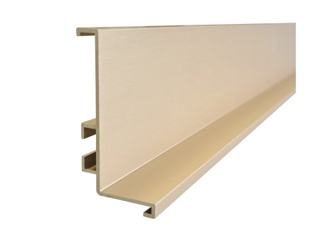 Profil pro bezúchytkové dveře J- délka 4100 mm zlatá broušená