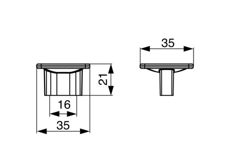 Knopka Terka rustikální přírodní bronz