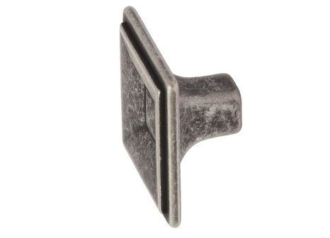 Knopka Elvira rustikální patinovaná stříbrná 35 x 35 mm