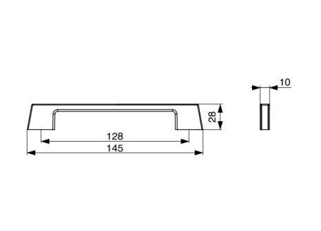 Úchytka Enuca grafit/chrom lesklý