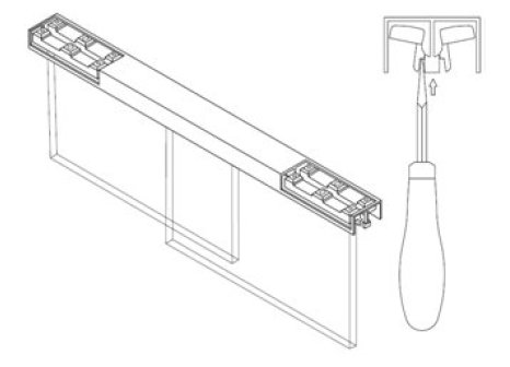 SISO Glass- plastová zarážka proti nadzvednutí