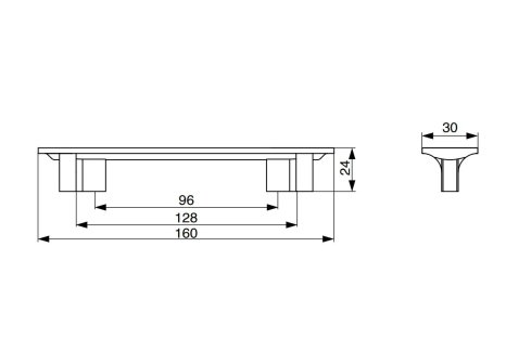 Úchytka Hilda rustikální broušený bronz lesklý 128 mm