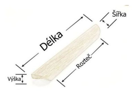 Úchytka Daniela dřevěná dub lakovaný