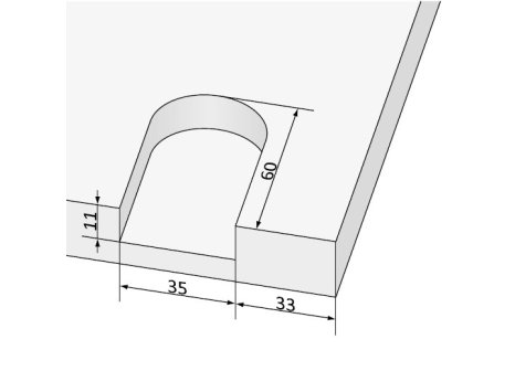 ALUPROFIL- lišta úchytková Pluton 18 mm 2,70 m