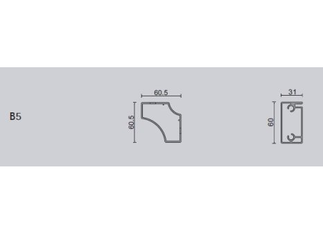 Stolová konstrukce Alu Star pro skleněnou desku B5 černá