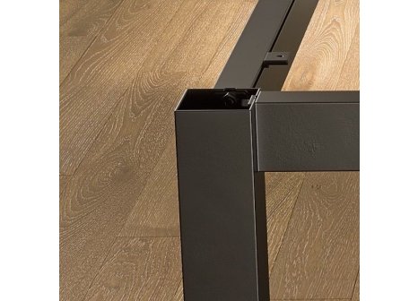 Stolová konstrukce Alu Star pro skleněnou desku B2 bílá