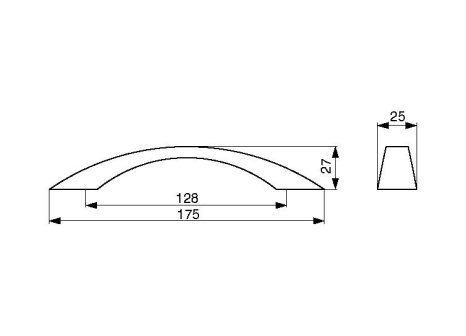 Úchytka Sisa dřevěná dub