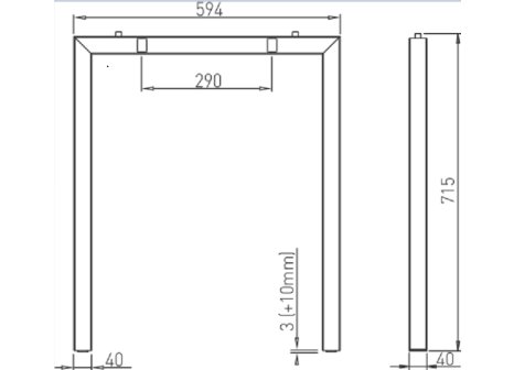 VOGA podnož EDGE HAVANA 40/600