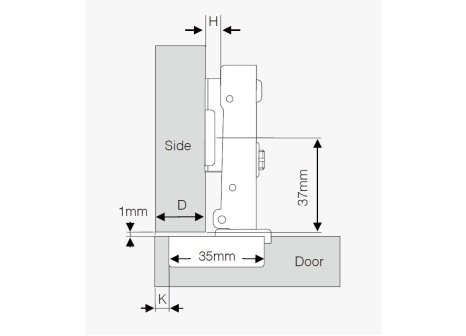 NK CEMUX závěs CLIP naložený s tlumením, excentr, podložka 3D EŠ SADA