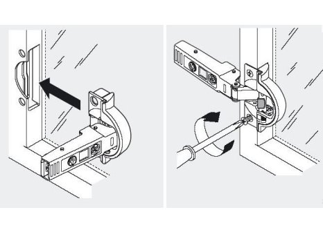 BLUM 71B970A CLIP TOP závěs 95° vložený Alu s tlumením